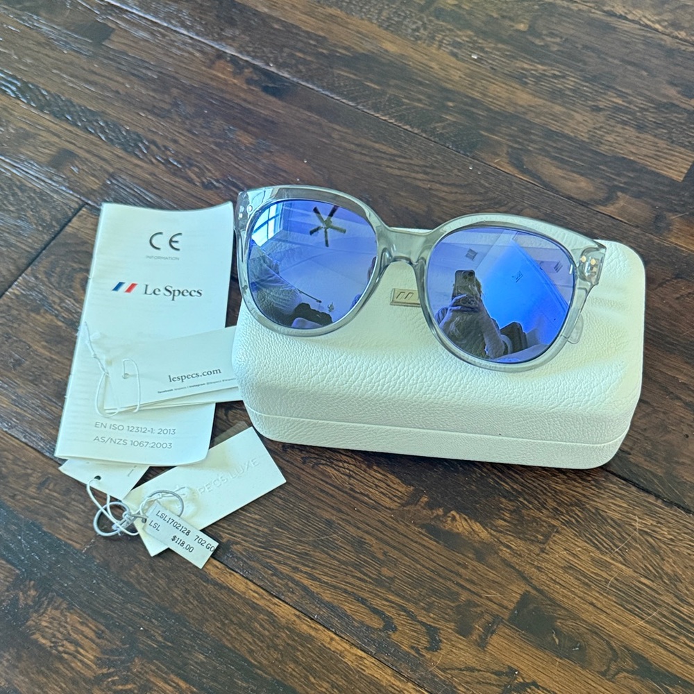 Le Specs Women's Sunglasses with Blue Lenses